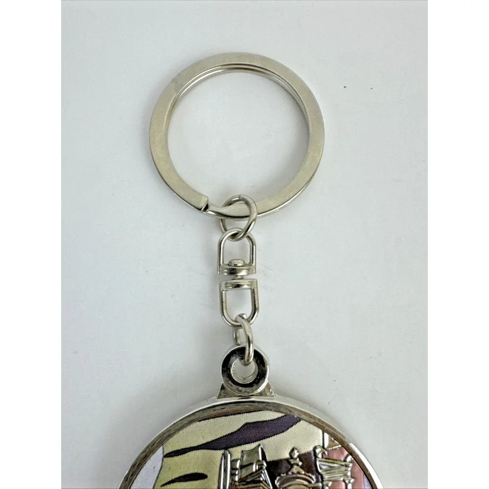 Petra Jordan Keychain 50 Year Perpetual Calendar 2010-2060 Silver Tone Circle